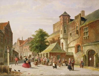 Scena di strada ad Amsterdam da Adrianus Eversen